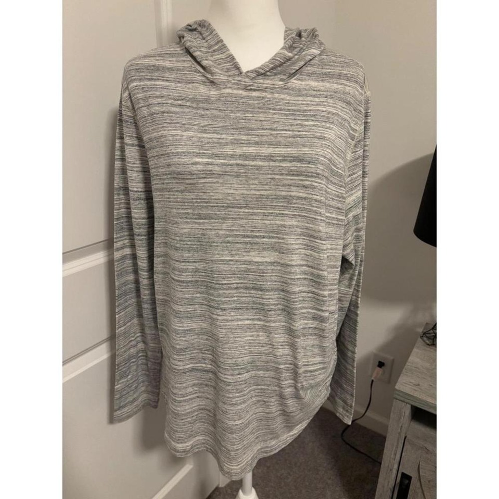 NWT VRST HEATHER‎ MARL HOODED Tee Shirt LONG SLEEVE MENS SIZE M